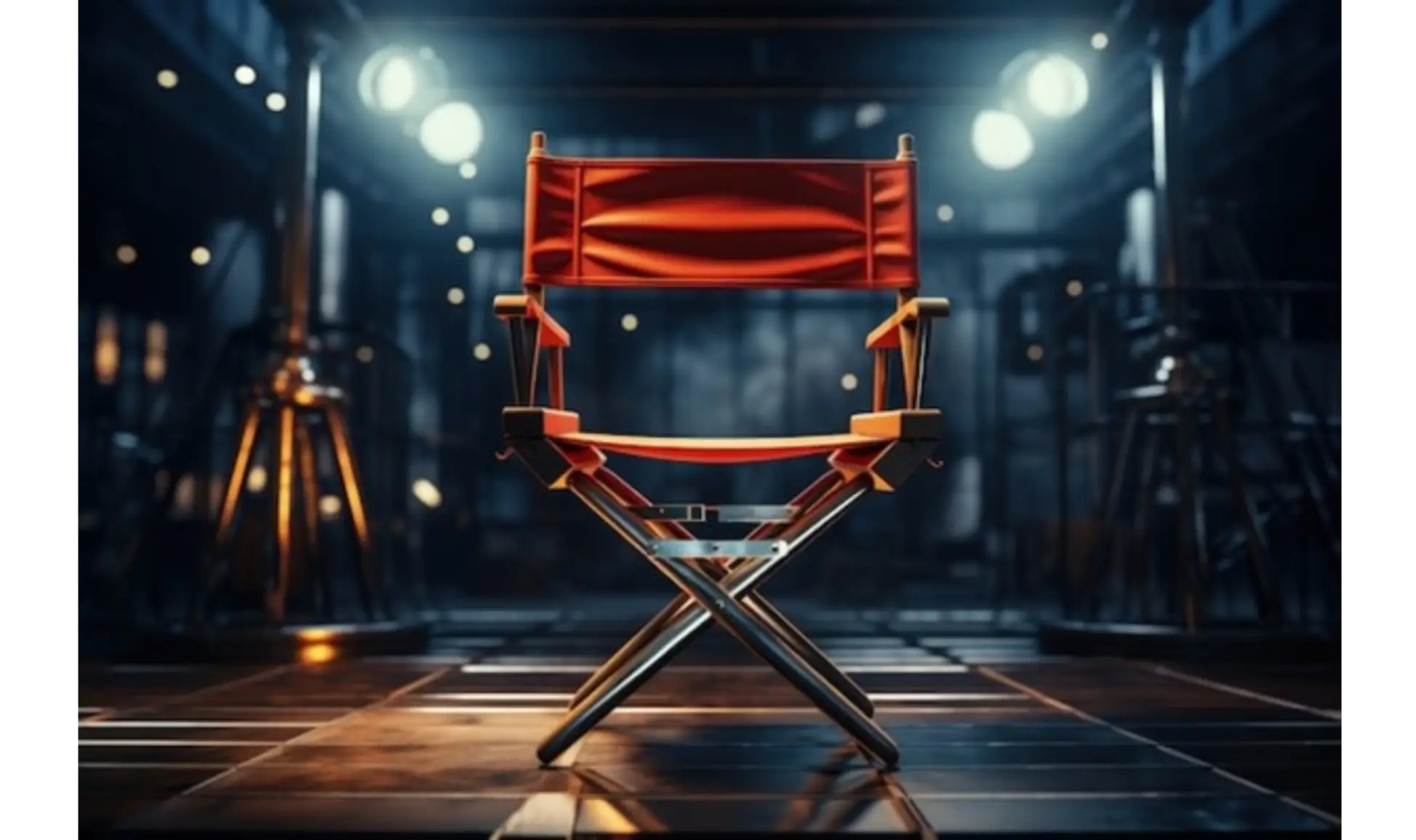 High-definition image of yellow chair in black background